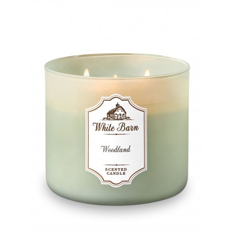 Bath & Body Works White Barn Woodland 3 Wick Scented Candle Bougie ...