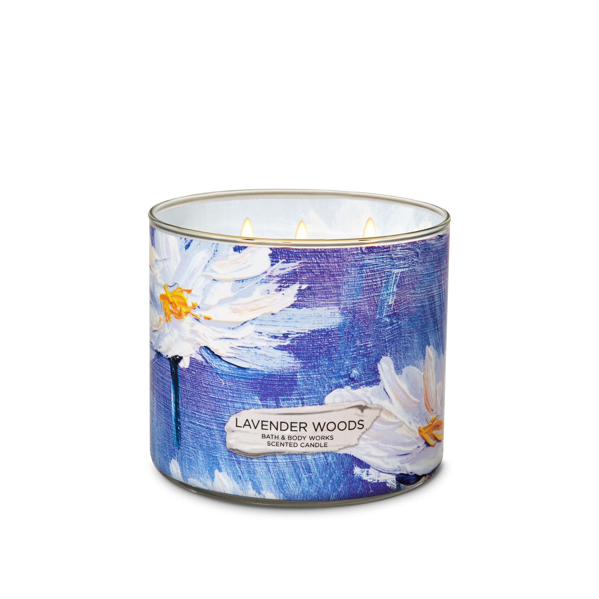 Bath & Body Works Lavender Woods 3 Wick Scented Candle