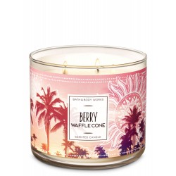 Bath & Body Works Berry Waffle Cone 3 Wick Scented Candle