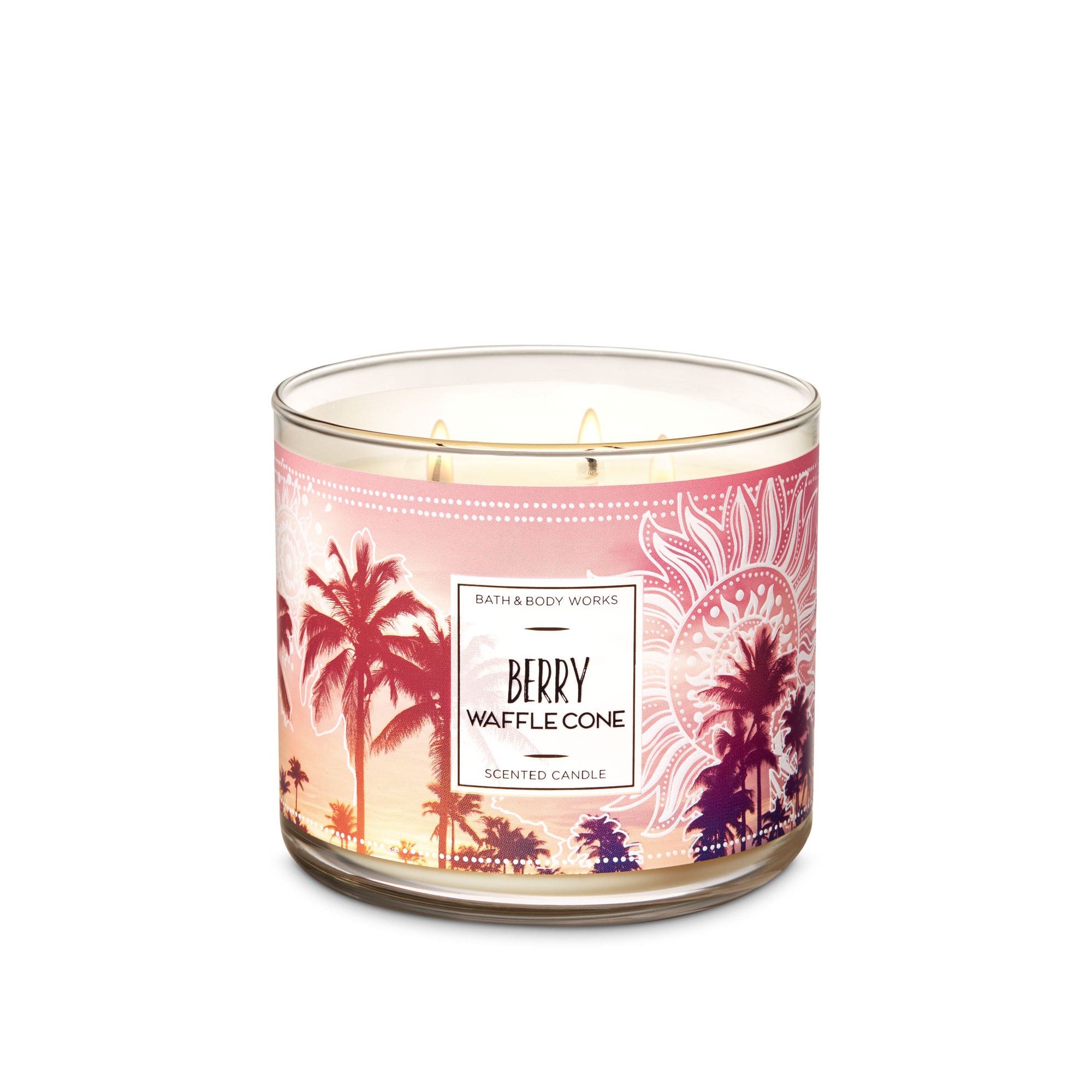 Bath & Body Works Berry Waffle Cone 3 Wick Scented Candle