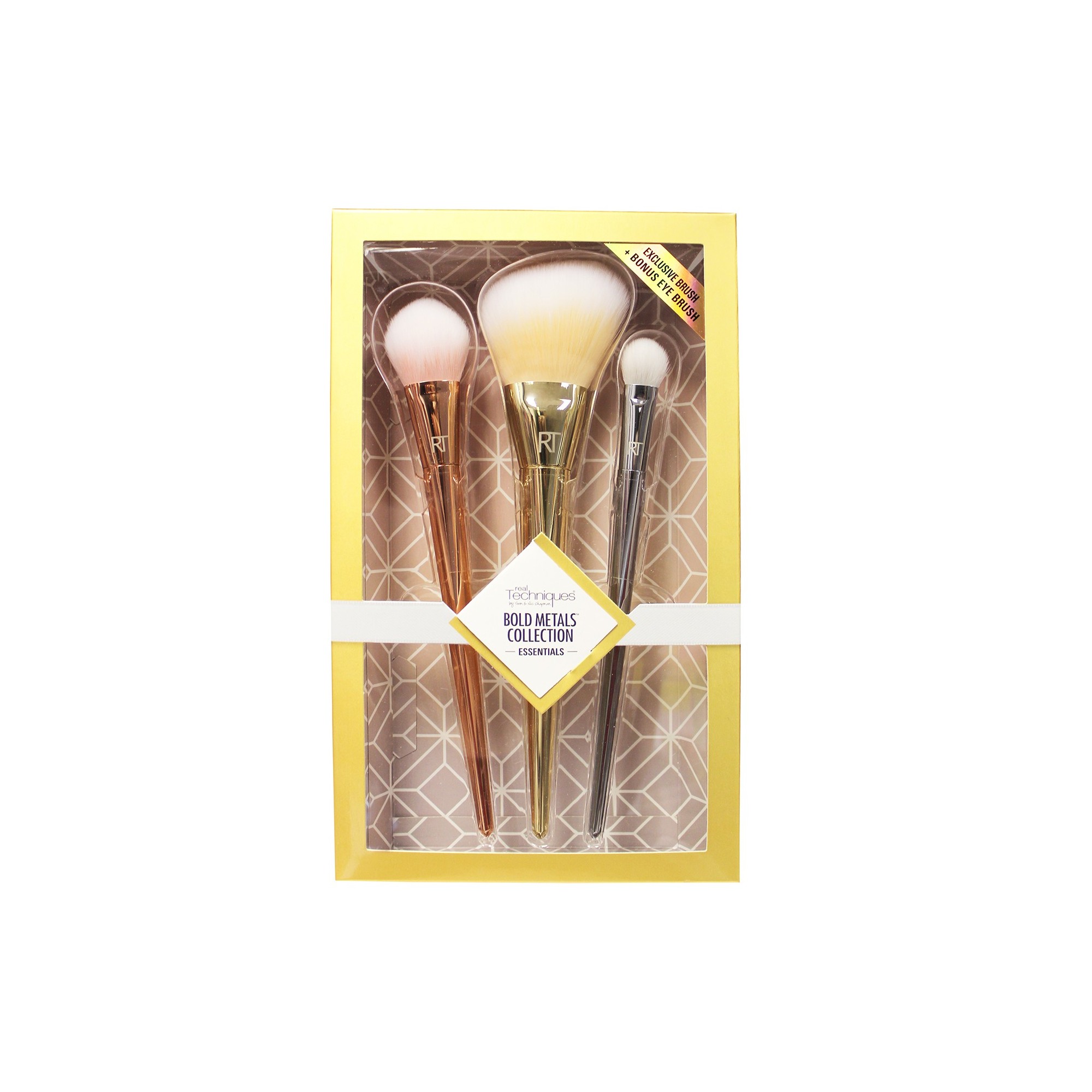 Real Techniques Bold Metals Collection Essentials Brush Set