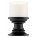 Bath & Body Works Black Pedestal 3 Wick Candle Holder