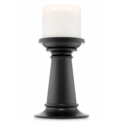 Bath & Body Works Tall Black Pedestal 3 Wick Candle Holder