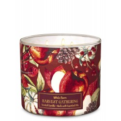 Bath & Body Works White Barn Harvest Gathering 3 Wick Scented Candle
