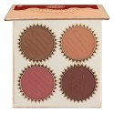 BH Cosmetics Truffle Blush 4 Color Blush Palette Chocolate Marshmallow