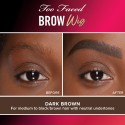 Too Faced Brow Wig Brush on Brow Gel Dark Brown