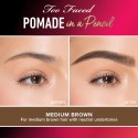 Too Faced Pomade In A Pencil Brow Shaper & Filler Medium Brown