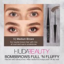 Huda Beauty BombBrows Full ‘n Fluffy Volumizing Fiber Gel Medium Brown