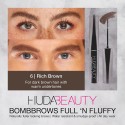 Huda Beauty BombBrows Full ‘n Fluffy Volumizing Fiber Gel Rich Brown
