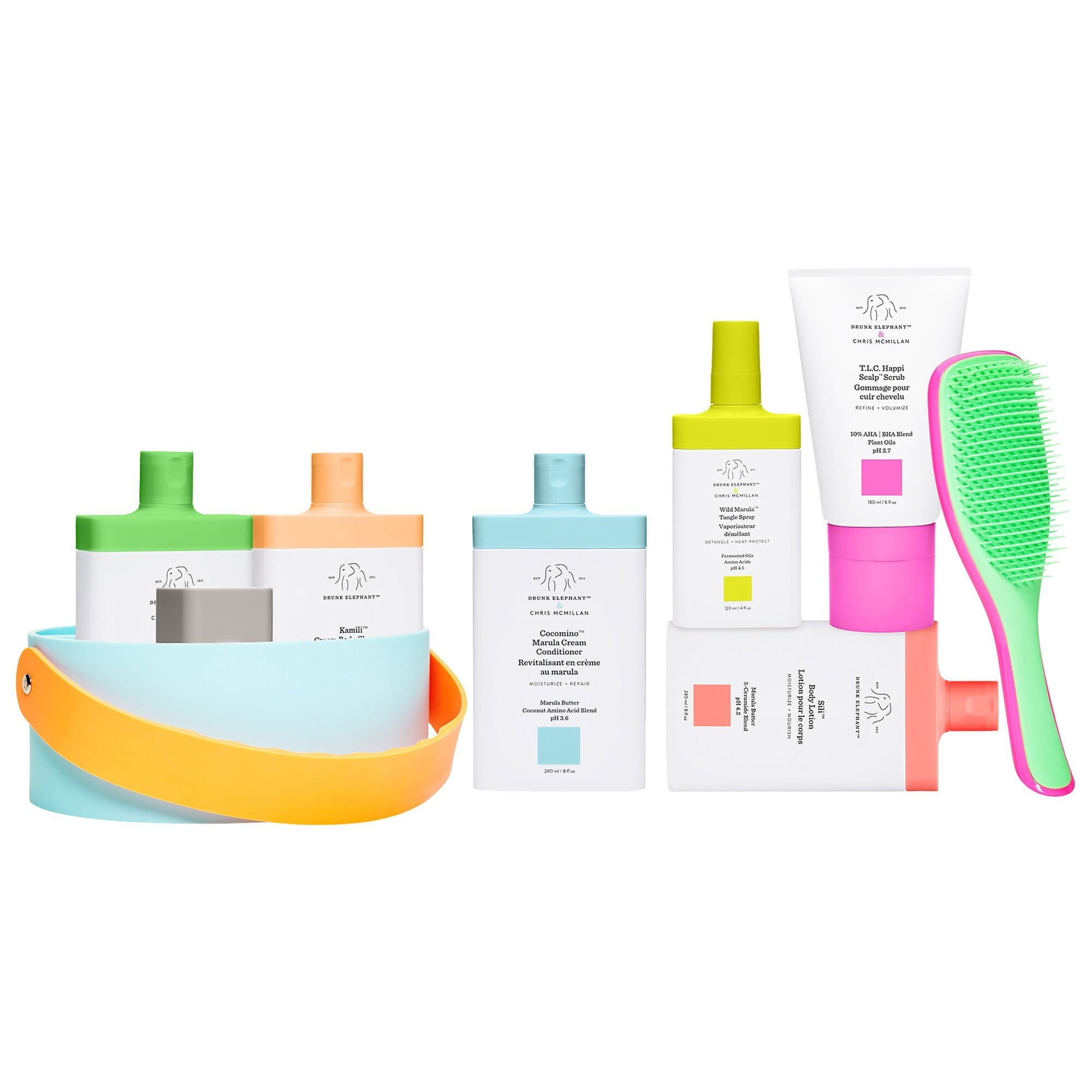 Drunk Elephant Hair + Body Trunk Set Coffret Cheveux Corps Drunk Elephant Hair + Body Trunk Set Coffret Cheveux Corps