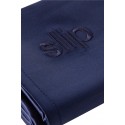 Slip Embroidered Silk Queen Pillowcase Navy