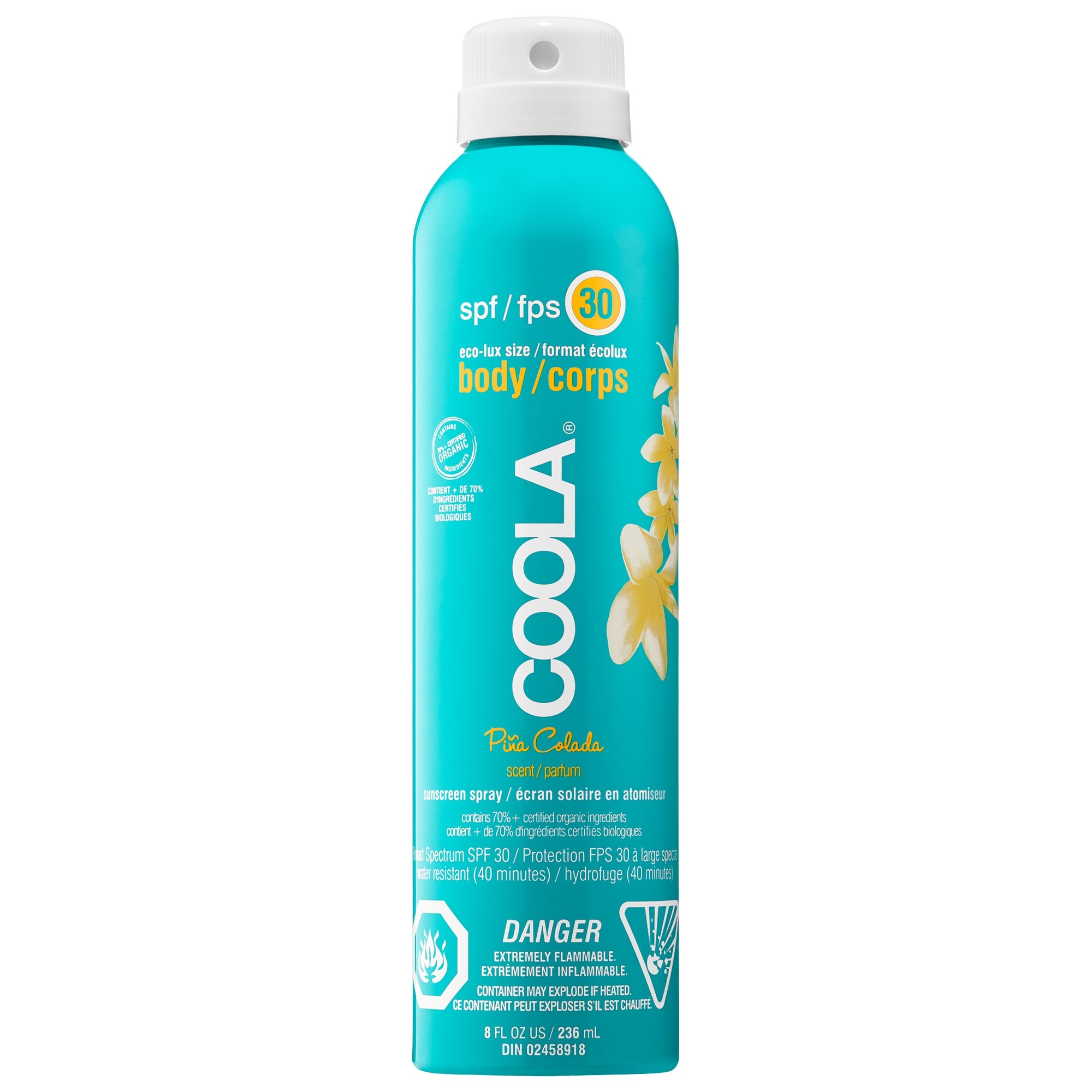 Coola SPF 30 Sunscreen Spray Pina Colada