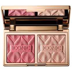 Iconic London Silk Glow Blush and Highlight Duo Rose Glow