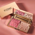 Iconic London Silk Glow Blush and Highlight Duo Rose Glow