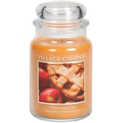 Village Candle Warm Apple Pie Large Jar Glass