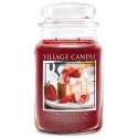 Village Candle Strawberry Pound Cake Large Jar Glass