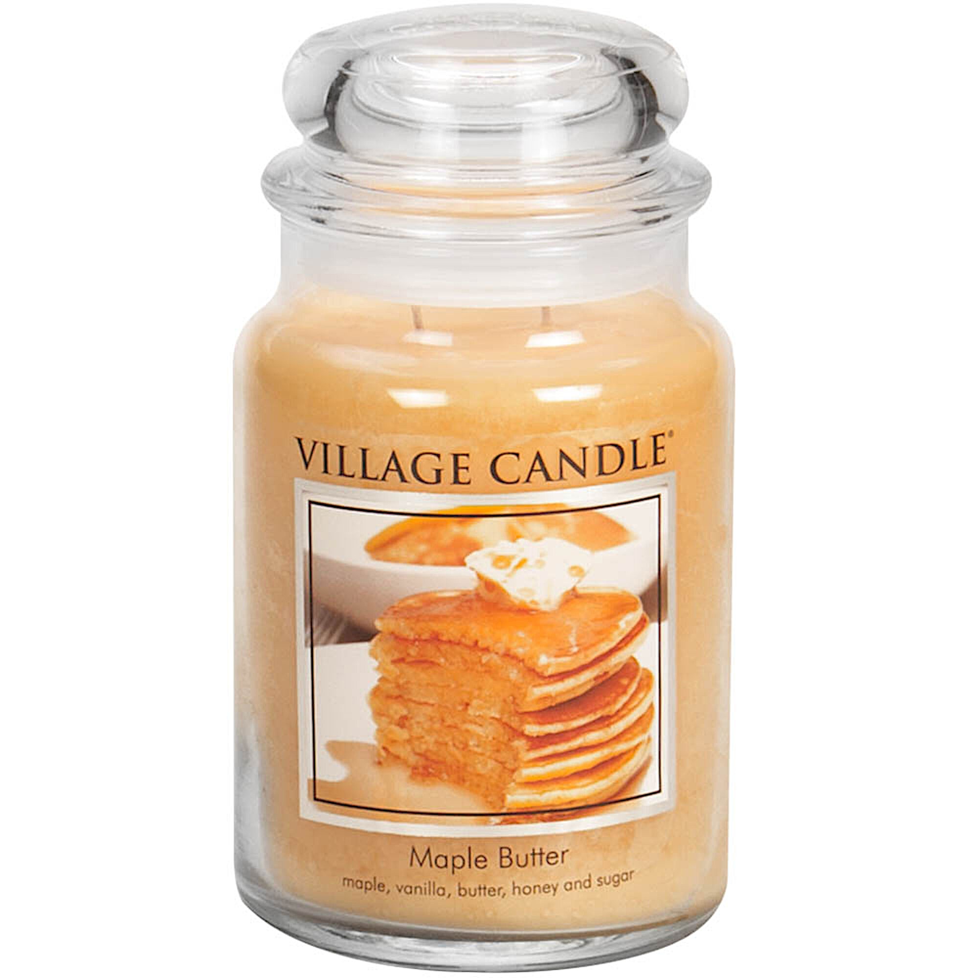 Village Candle Maple Butter Large Jar Glass