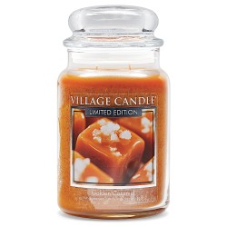 Village Candle Golden Caramel Large Jar Glass