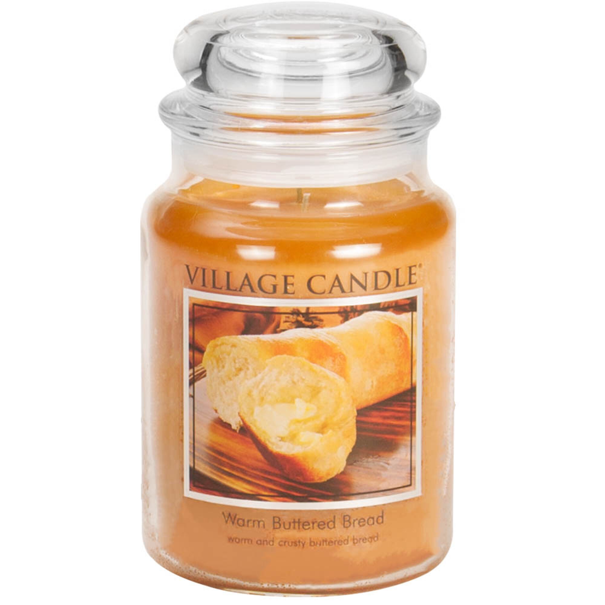Village Candle Warm Buttered Bread Large Jar Glass