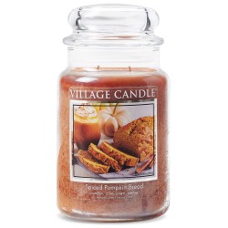 Village Candle Spiced Pumpkin Bread Large Jar Glass