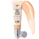 IT Cosmetics CC+ Nude Glow Lightweight Foundation + Glow Serum with SPF 40 & Niacinamide Medium