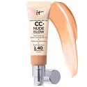 IT Cosmetics CC+ Nude Glow Lightweight Foundation + Glow Serum with SPF 40 & Niacinamide Medium Tan