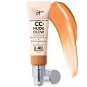 IT Cosmetics CC+ Nude Glow Lightweight Foundation + Glow Serum with SPF 40 & Niacinamide Tan