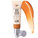 IT Cosmetics CC+ Nude Glow Lightweight Foundation + Glow Serum with SPF 40 & Niacinamide Tan Rich