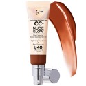 IT Cosmetics CC+ Nude Glow Lightweight Foundation + Glow Serum with SPF 40 & Niacinamide Deep