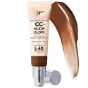 IT Cosmetics CC+ Nude Glow Lightweight Foundation + Glow Serum with SPF 40 & Niacinamide Neutral Deep