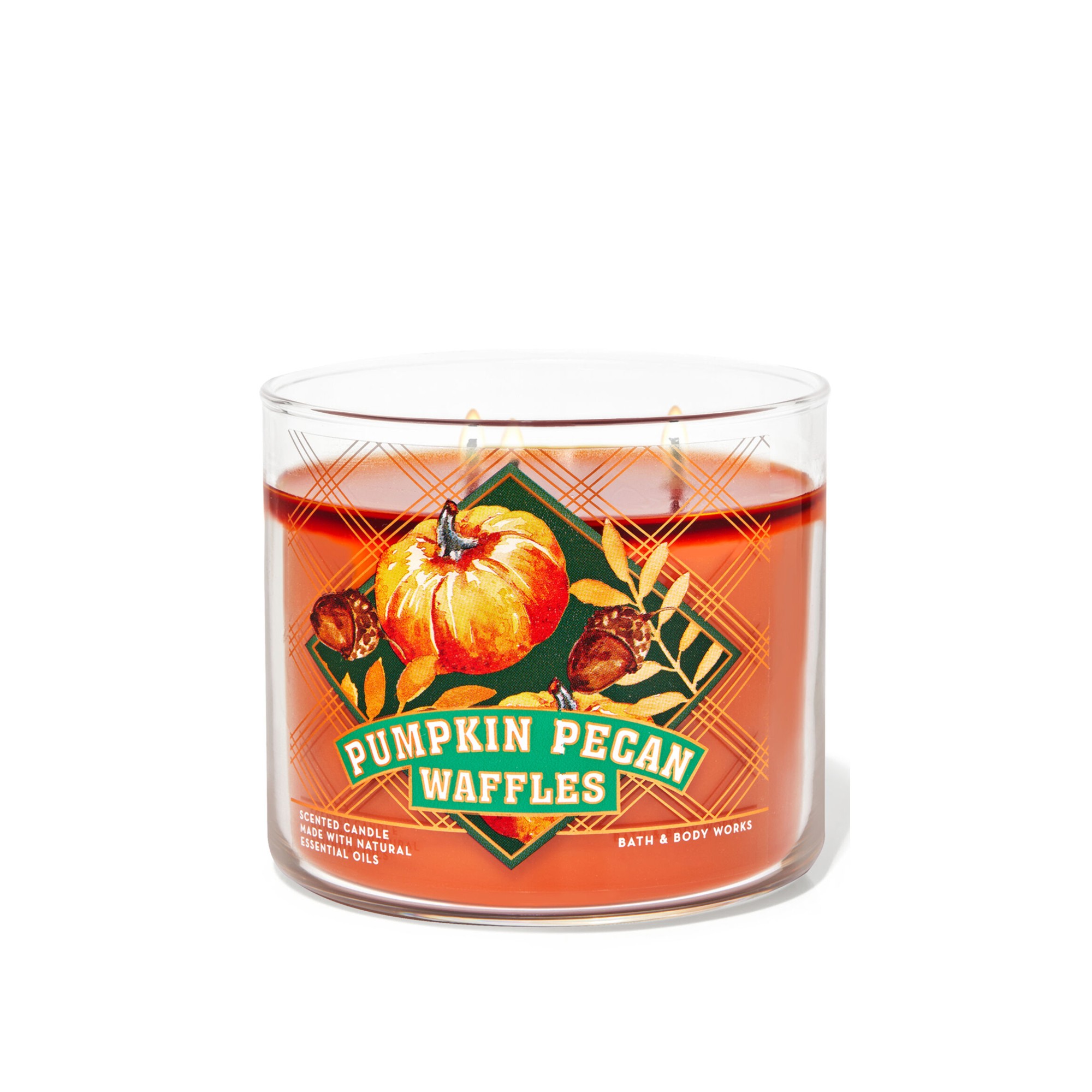 Bath & Body Works Pumpkin Pecan Waffles 3 Wick Scented Candle