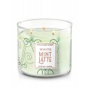 Bath & Body Works White Mint Latte 3 Wick Scented Candle