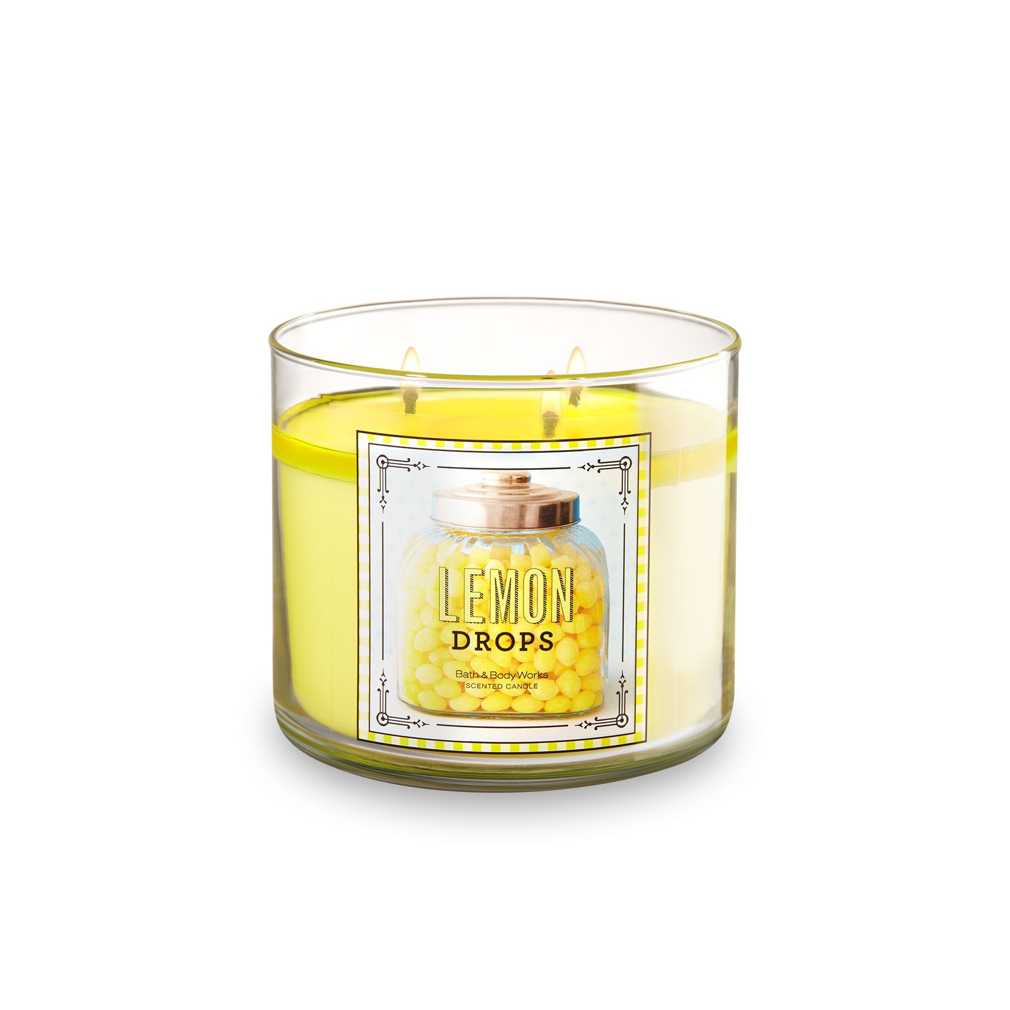 Bath & Body Works Lemon Drops 3 Wick Scented Candle