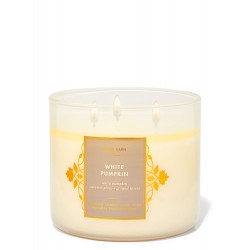 Bath & Body Works White Barn White Pumpkin 3 Wick Scented Candle