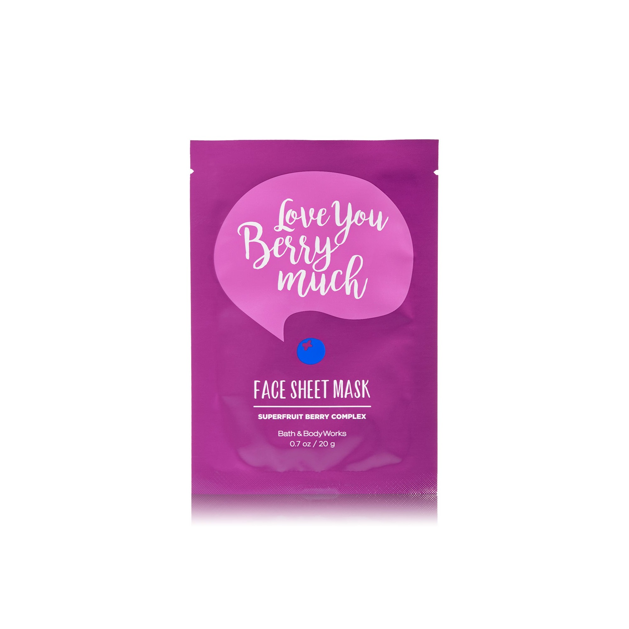 Bath & Body Works Love You Berry Much Face Sheet Mask