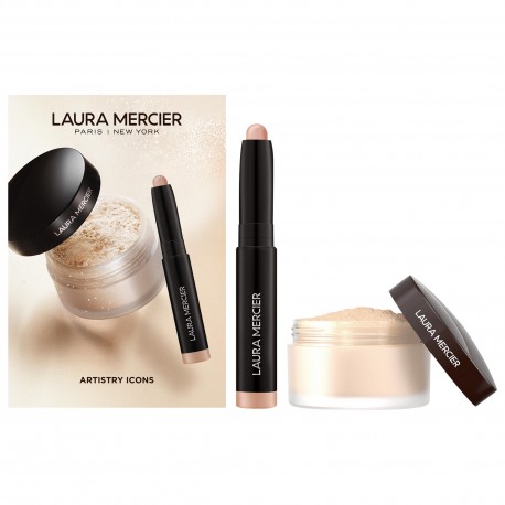 Laura Mercier Artistry Icons Translucent Loose Setting Powder and Mini Caviar Stick