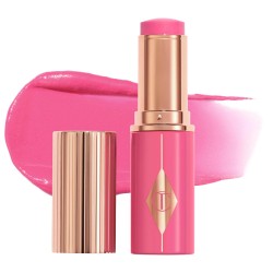 Charlotte Tilbury Unreal Lip + Cheek Glow Blush Stick with Hyaluronic Acid Pinky Glow