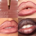 Huda Beauty Lip Contour Lip Stain for 12-Hour Wear Soft Nude