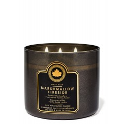 Bath & Body Works White Barn Marshmallow Fireside 3 Wick Scented Candle