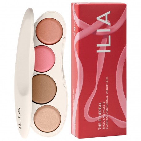Ilia The Ethereal Baked Face Palette Light Long-Wear Bronzer, Highlighter & Blush