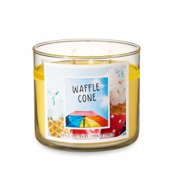 Bath & Body Works Waffle Cone 3 Wick Scented Candle