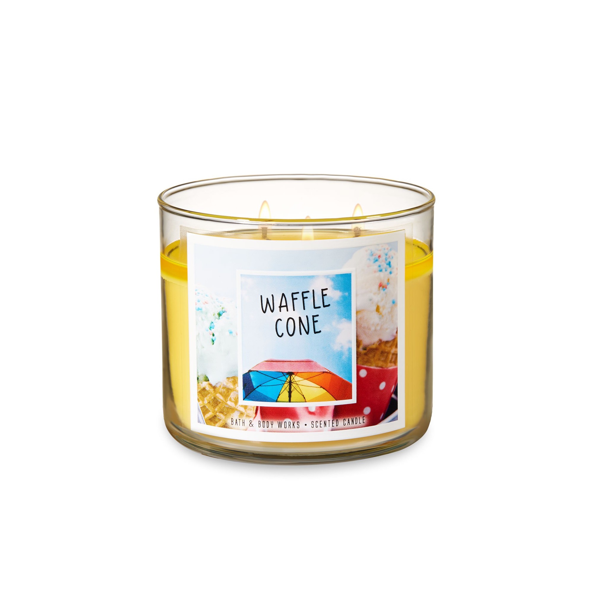 Bath & Body Works Waffle Cone 3 Wick Scented Candle