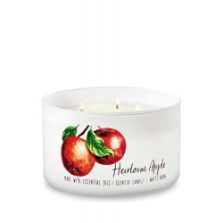 Bath & Body Works White Barn Heirloom Apple 3 Wick Scented Candle