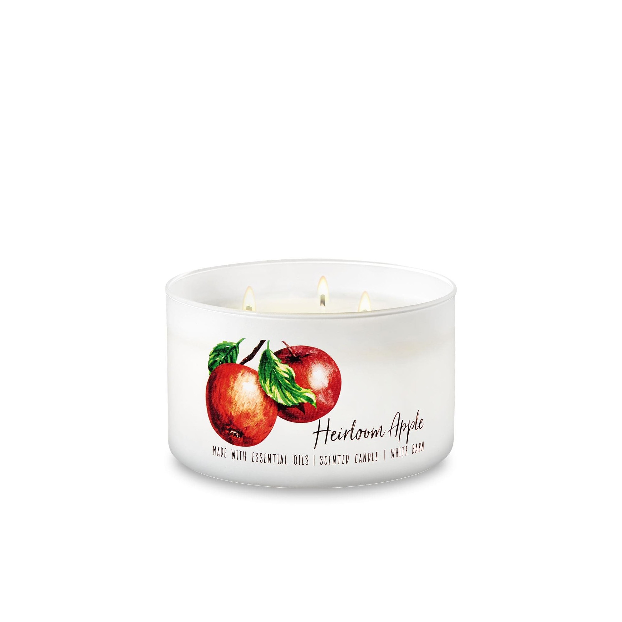 Bath & Body Works White Barn Heirloom Apple 3 Wick Scented Candle