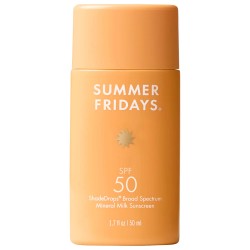 Summer Fridays ShadeDrops Broad Spectrum SPF 50 Daily Mineral Milk Sunscreen