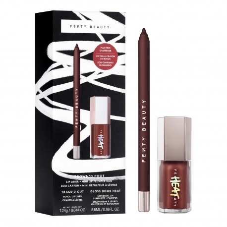 Fenty Beauty Brown'd Pout Lip Liner + Mini Lip Plumper Duo