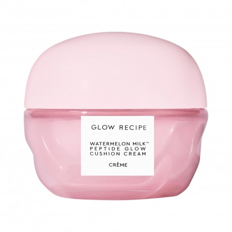 Glow Recipe Watermelon Milk Peptide Cushion Cream Refillable Moisturizer for Dry Skin & Barrier Support 50 mL