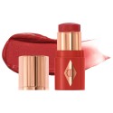 Charlotte Tilbury Mini Unreal Lip + Cheek Glow Blush Stick with Hyaluronic Acid Cherry Glow