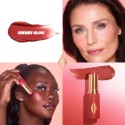 Charlotte Tilbury Mini Unreal Lip + Cheek Glow Blush Stick with Hyaluronic Acid Cherry Glow