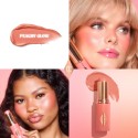 Charlotte Tilbury Mini Unreal Lip + Cheek Glow Blush Stick with Hyaluronic Acid Peachy Glow